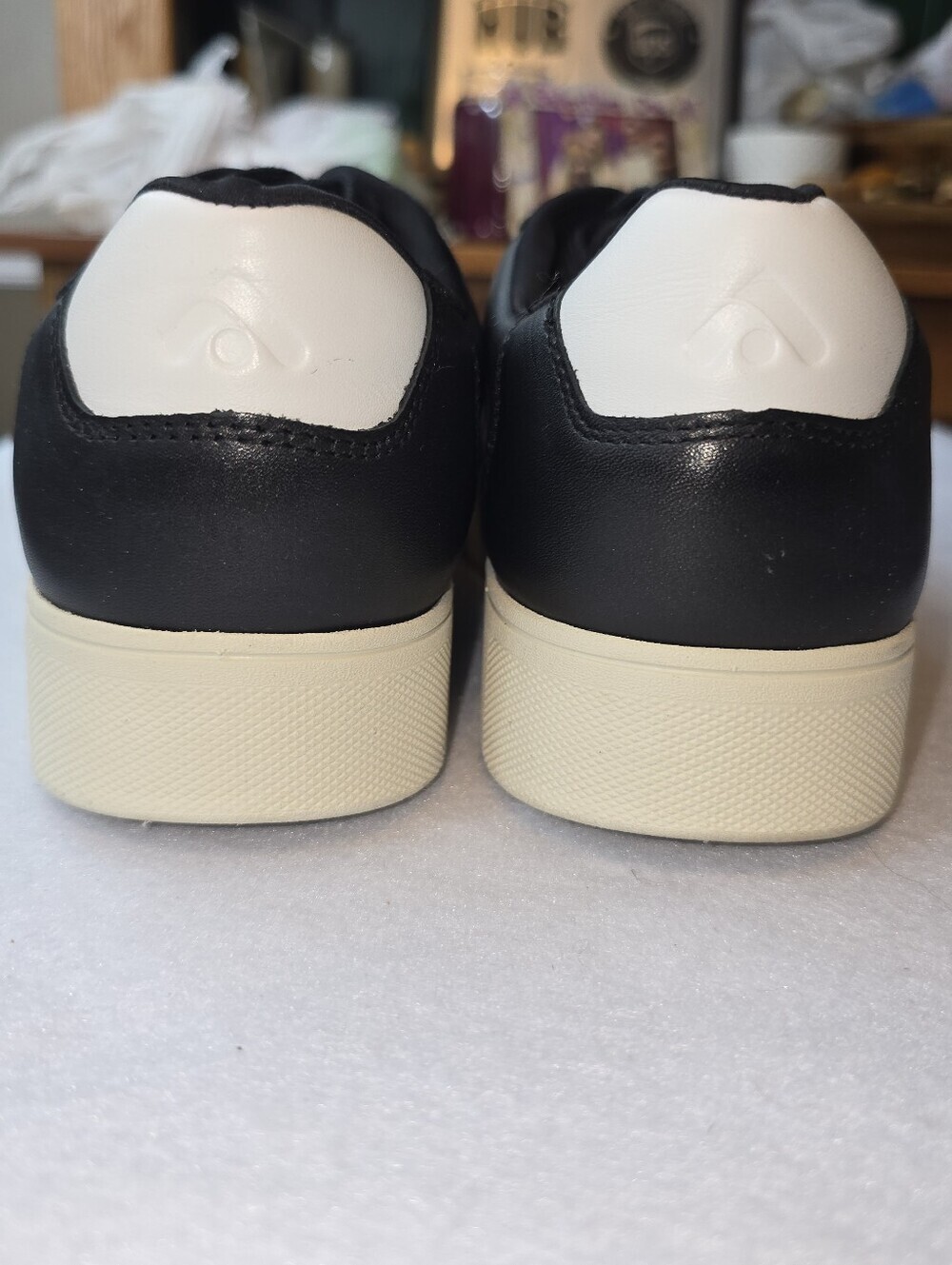 Fitflop Rally Leather Comfort Sneakers Cushion Walking Shoes Black Men's Size 11 - Picture 6 of 10